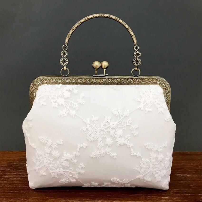 BEST SALE Behel Tas 20cm Elegan / Frame Behel Tas Rajut Lebar 20cm Behel Tas Rajut Pesta Aksesories