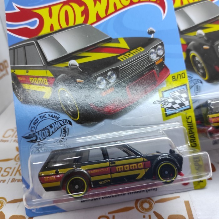 Vincent HOT WHEELS DATSUN BLUEBIRD WAGON ( 510 ) MOMO hitam