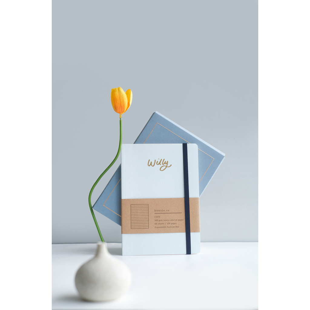 

Cava Sky Blue Notebook / Agenda Corporate / Custom Buku Tulis / Personalized Journal / Diary / Notepad Letterist