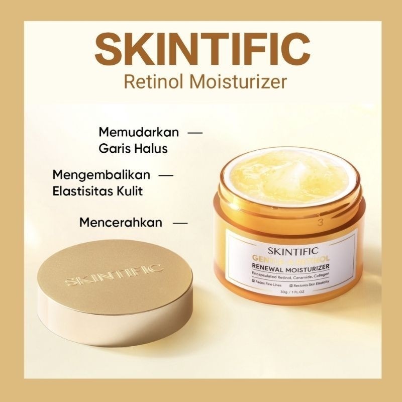 SKINTIFIC Retinol Moisturizer Cream 30 gr dan 80 gr Skintific