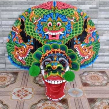 Barongan kediri asli kerajinan tangan siung tempel