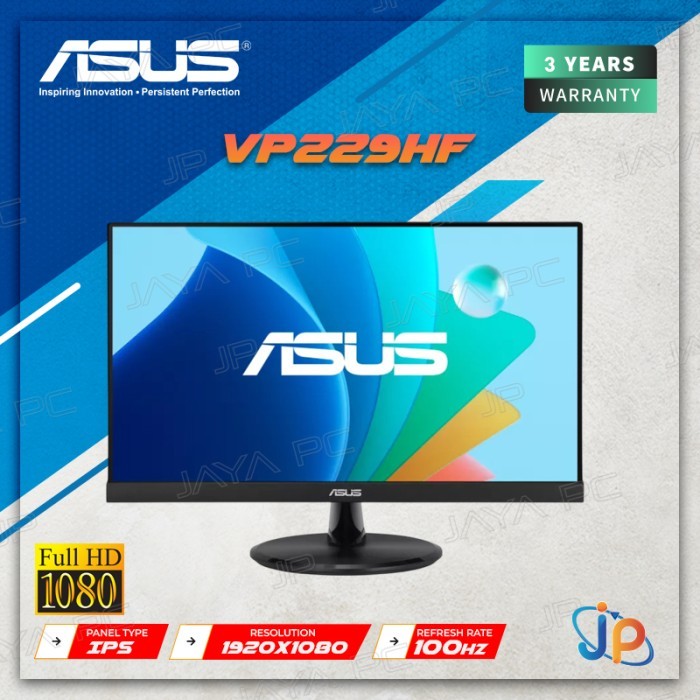 Monitor ASUS LED IPS VP229HF - Full HD 22" Inch
