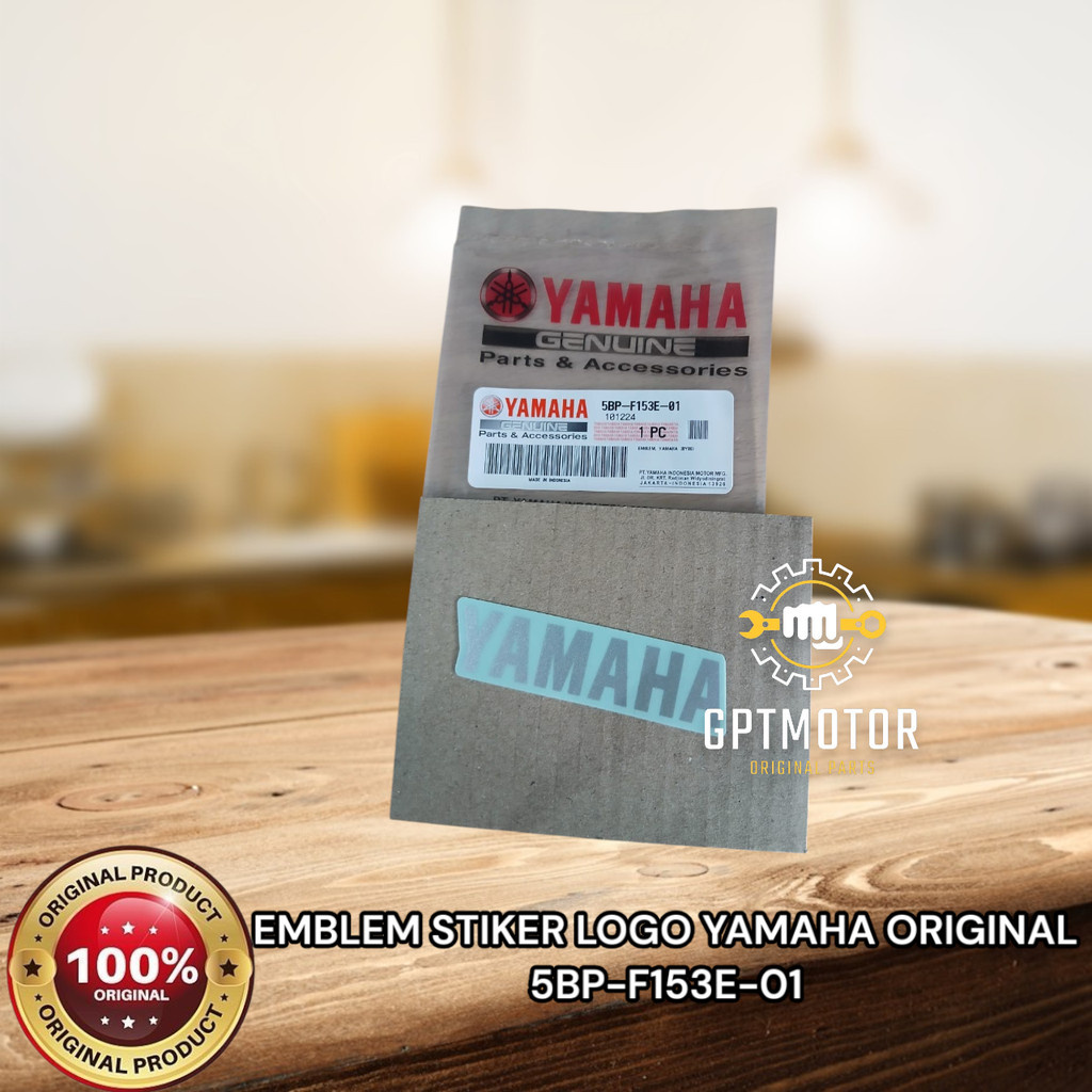 EMBLEM STIKER LOGO YAMAHA ORIGINAL 5BP-F153E-01