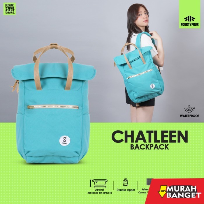tas ransel wanita import FOURTYFOUR CATHLEEN - Tas Ransel Kanvas Wanita Waterproof Premium - Mullber
