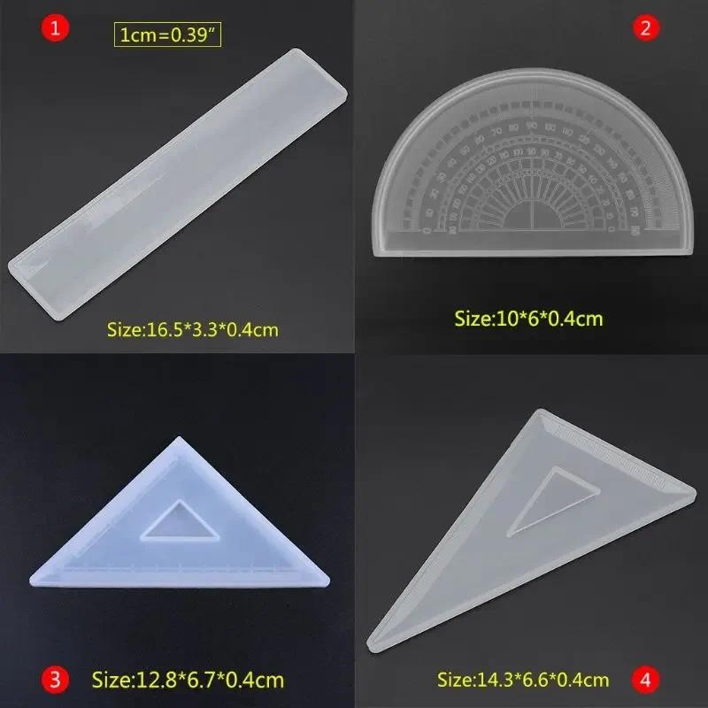 

Silicone Mold Ruler Mirror DIY Crafts Jewelry Handmade Stationery Epoxy Resin Dried Flower Resin Decorative DIY Hand Crafts