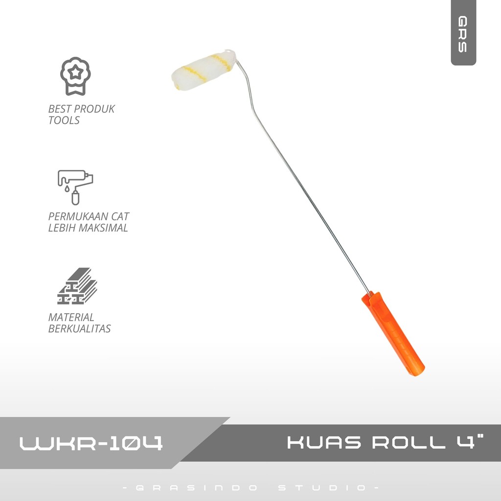 MM Kuas Roll Cat 4" / Roll Cat 4 inch / Roll Cat Panjang 57cm