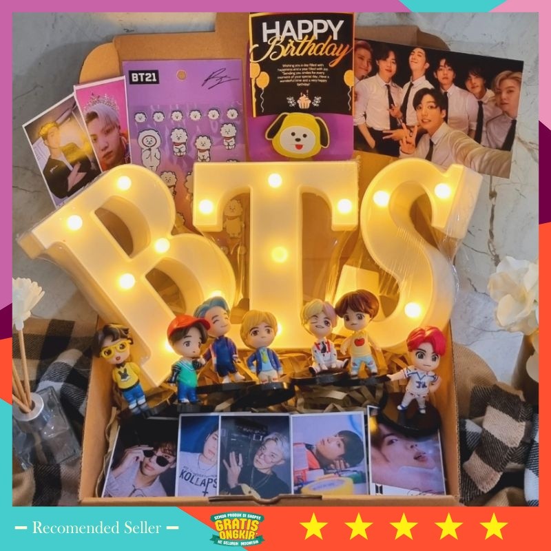 Hampers Valentine Kreatif Murah keren BESOK KIRIM / Hampers Lampu BTS / Fankit BTS Army