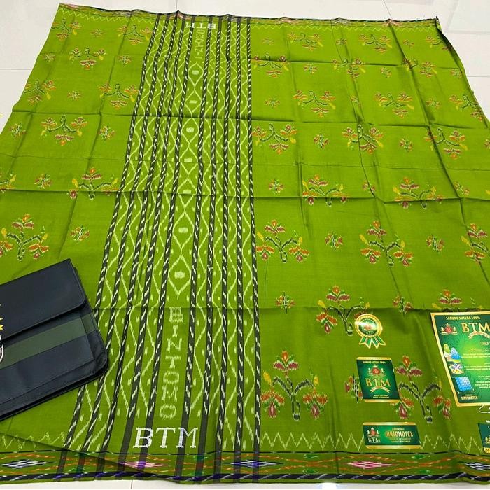 "R.V.Shop" - BEST SELLER Sarung BTM full sutra 100% Motif BHS Kembang Original Pabrik MST Muslim Dew