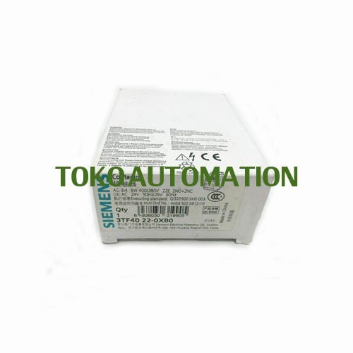 

UDJ 99 3TF4022 - 0X 3TF40 22 - 0XB0 2NC 2NO AC 24V 50Hz 29V 60Hz SE58