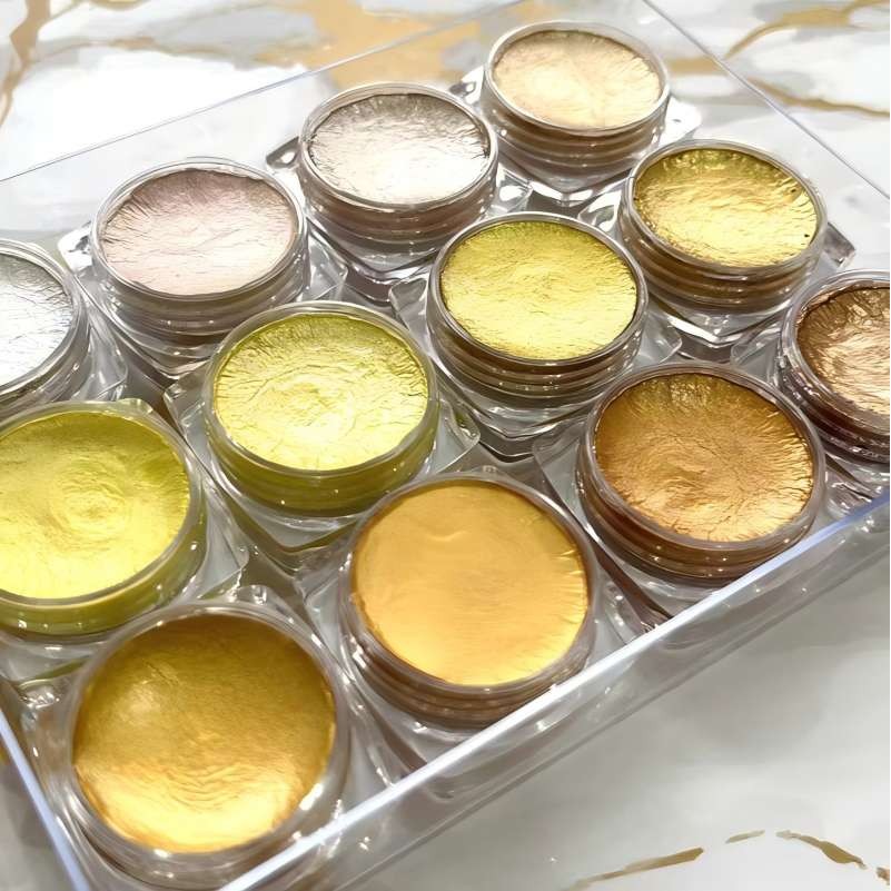 

Pearl Series Manual Solid Watercolor Paints Watercolor Paint Set Art Nail Painting Decorative Watercolor Art Decor Makeup