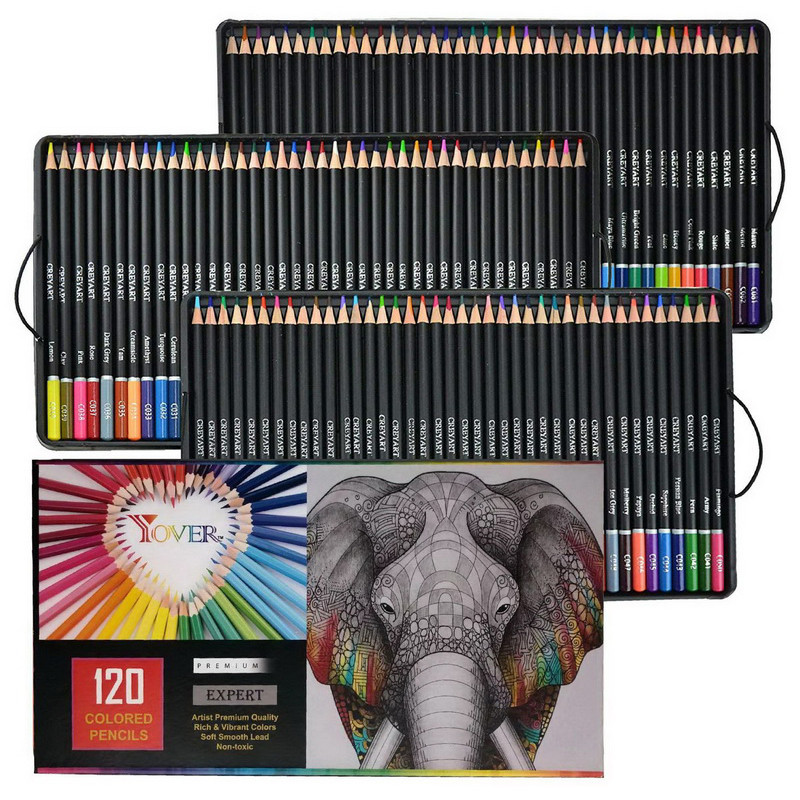 

120 Colors Drawing Sketching Set Oil Colored Pencils Coloring Colour Pencils Students Profession Art Supplies For Artist