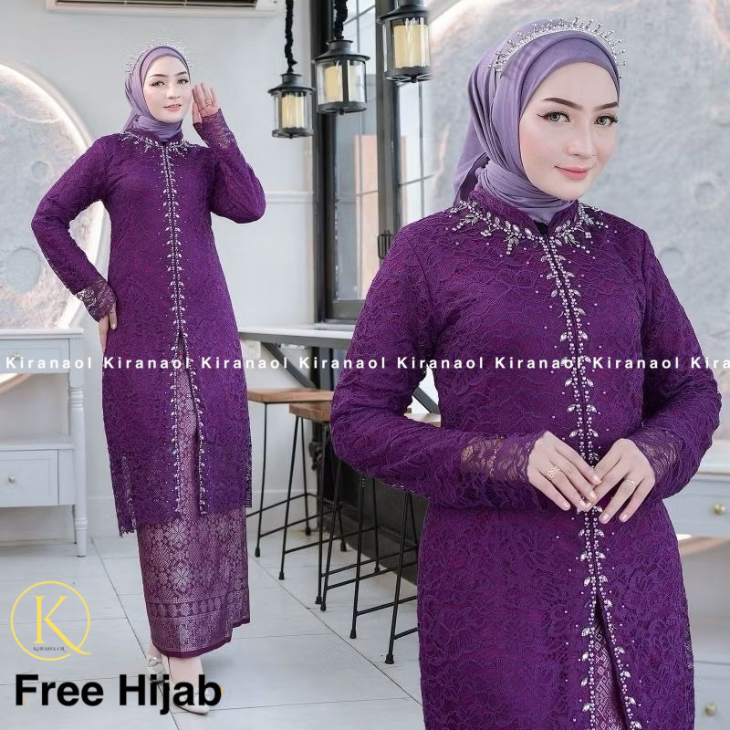 (FREE HIJAB) KIRANA OL - KEBAYA PAYET MODERN - KEBAYA BUSUI MODERN - KEBAYA PESTA - KEBAYA MALAYSIA 
