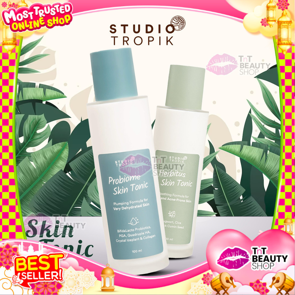 Studio Tropik Skin Tonic - Herbitus | Studio Tropik Skin Tonic - Probiome 100ml | TnT  Beauty Shop
