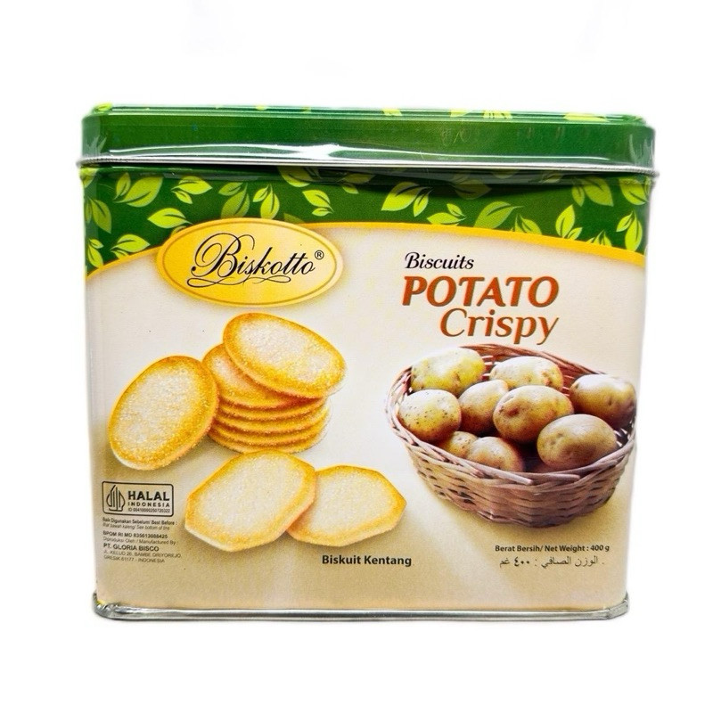 

BISKUIT BISKOTTO POTATO CRISPY 400GR Kentang Cemilan Snack