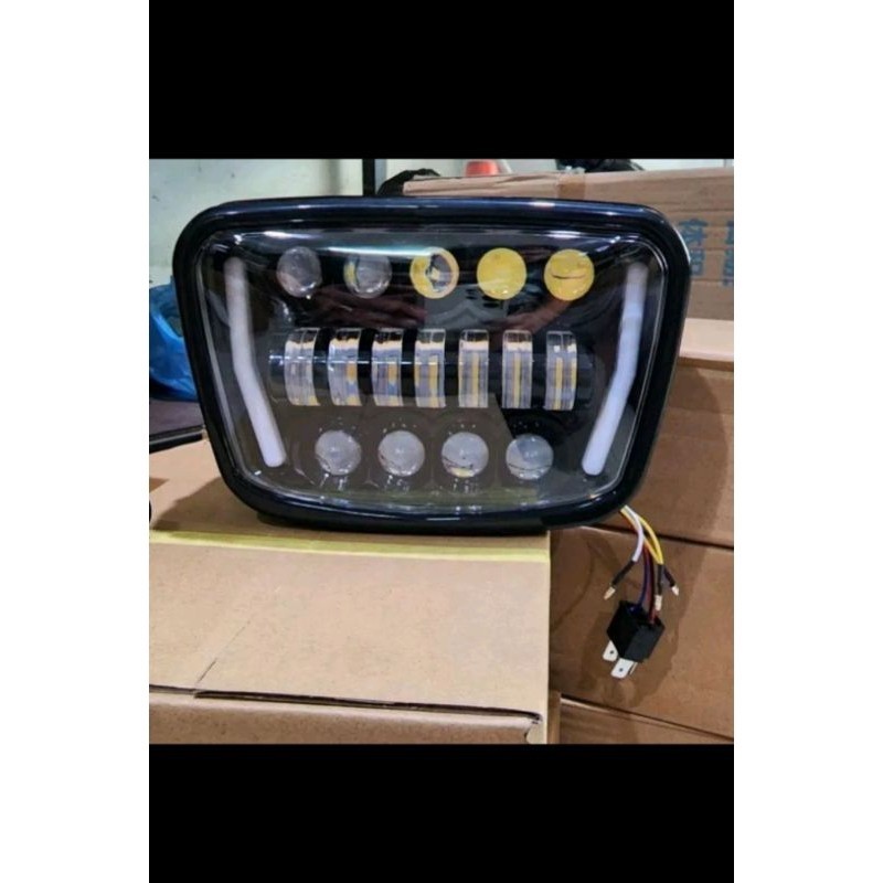 headlamp lampu depan daymaker rx king as honda ninja 2002 byson 16 LED set kupingan B-PRO