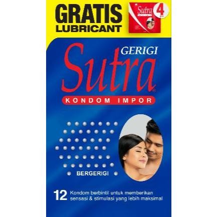 Kondom Sutra Gerigi isi 12s - Kondom Biru Sutra