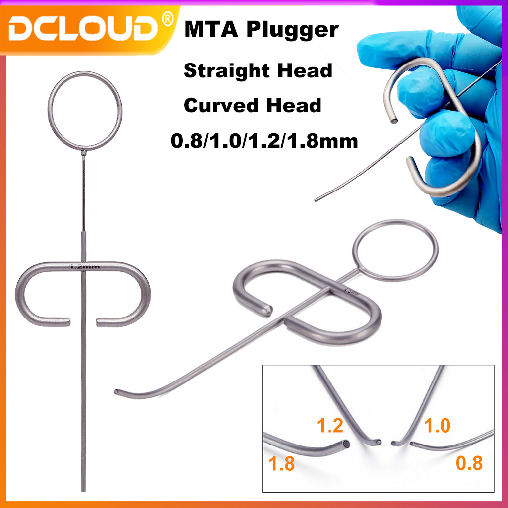 1Pc Dental MTA Plugger Applicator Bone Implant Collector SS Powder Conveyors Teeth Filling Syringe C