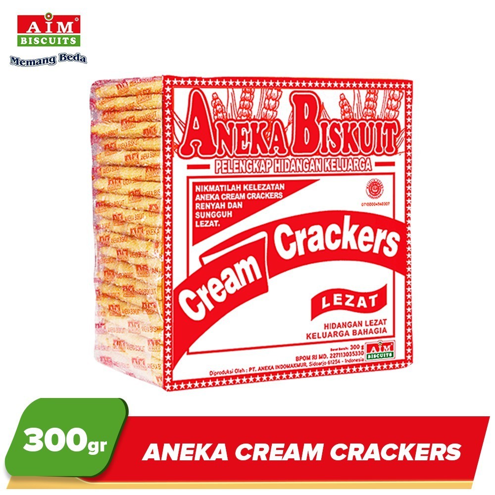 

AIM Aneka Cream Crackers 300g PUSAT GROSIR JAJAN murah meriah