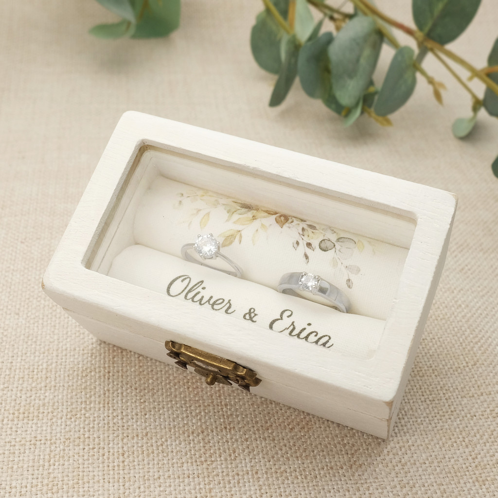 

Personalised Wedding Ring Box,Ring Box for Engagement,Ring Holder,ring box for wedding ceremonyengagement ring box