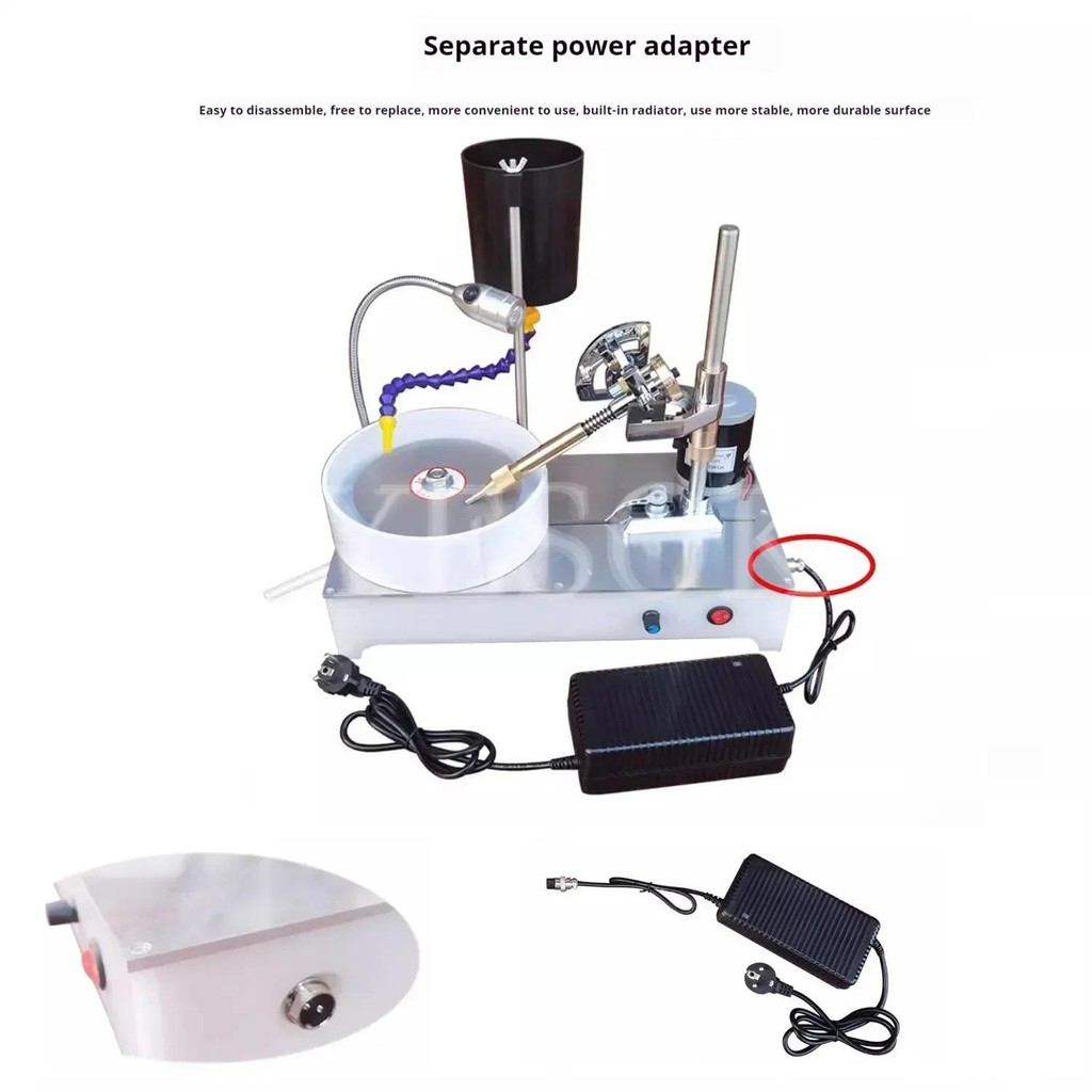 

Gemstone Grinding Faceting Machine Faceted Gem Polishing Machine Jewelry Polisher Flat Grinder Lapidary Machine 2800RPM 120W