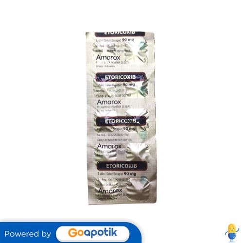 Etoricoxib Amarox 90 Mg Strip 10 Tablet