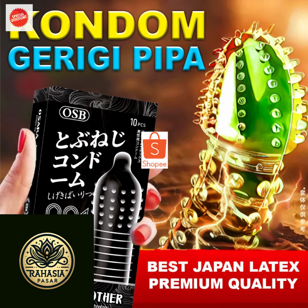 All Ready Stok SL  Neww  Getar TWEGROUP Ada Promo Terlaris ~ KONDOM BERGERIGI PIPA SISIK KASAR JEPAN