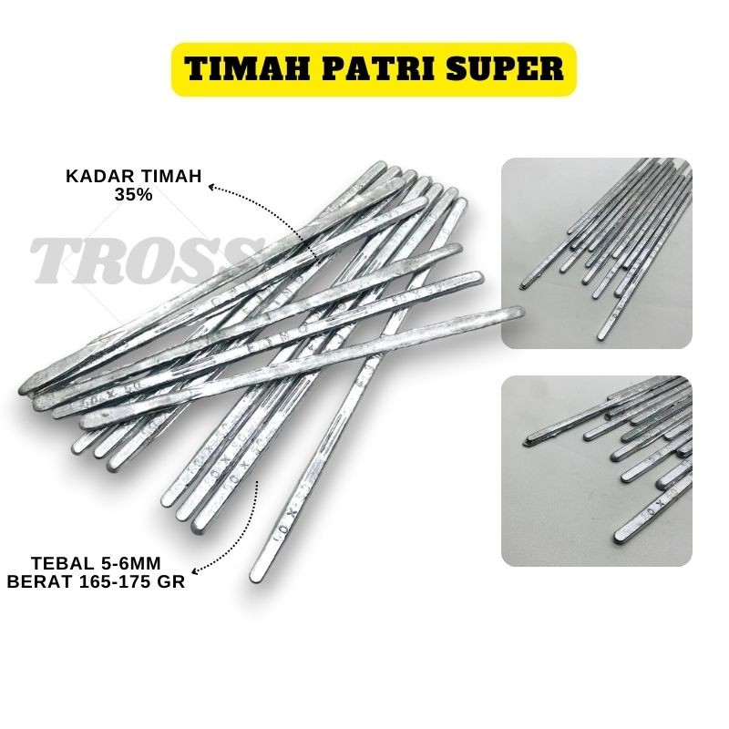 PUSAT Timah patri batangan solder 100 watt las timah putih eceran timah las radiator solder listrik