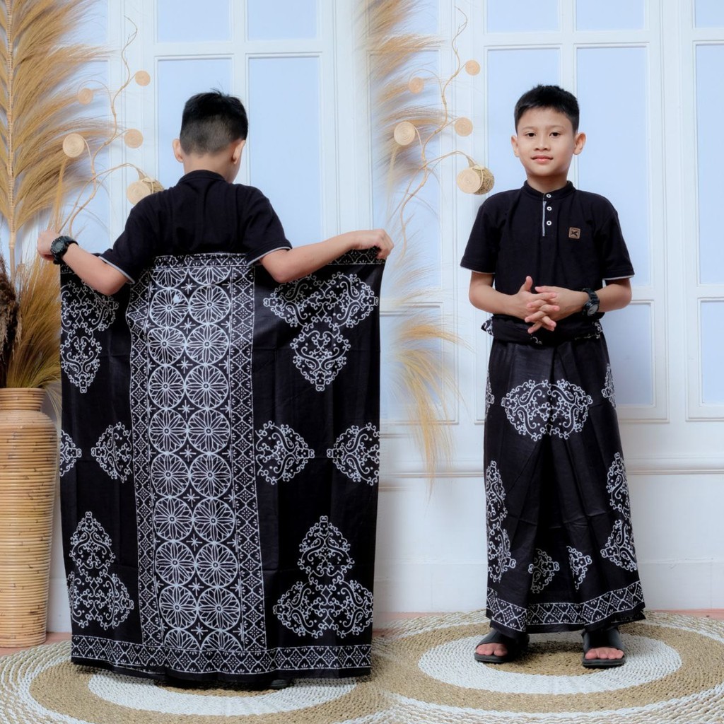 premium sarung batik anak laki-laki sd atau smp motif wayang exclusive wadimor junior sarung anak