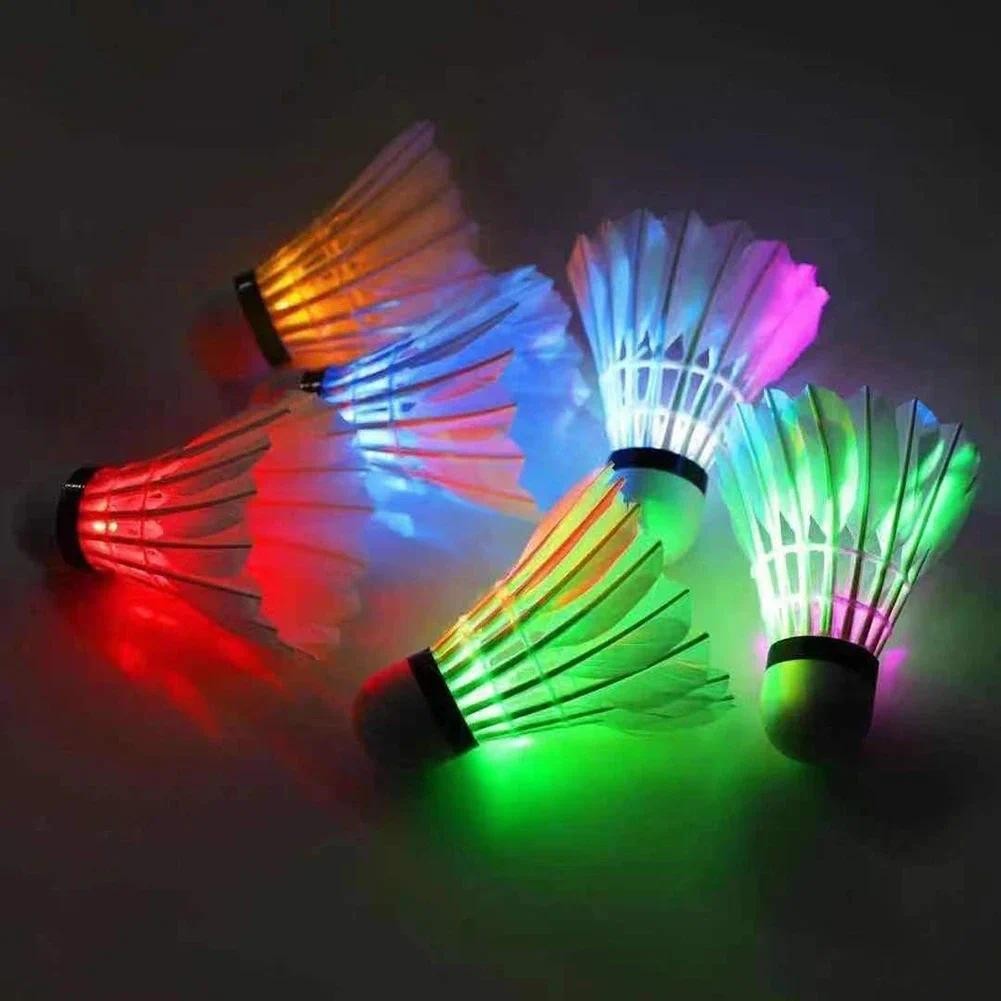 

1PC LED Night Luminoust Badminton Beatable Durable Training Special Badminton Outdoor Sports Entertainment Goose Feather Ball