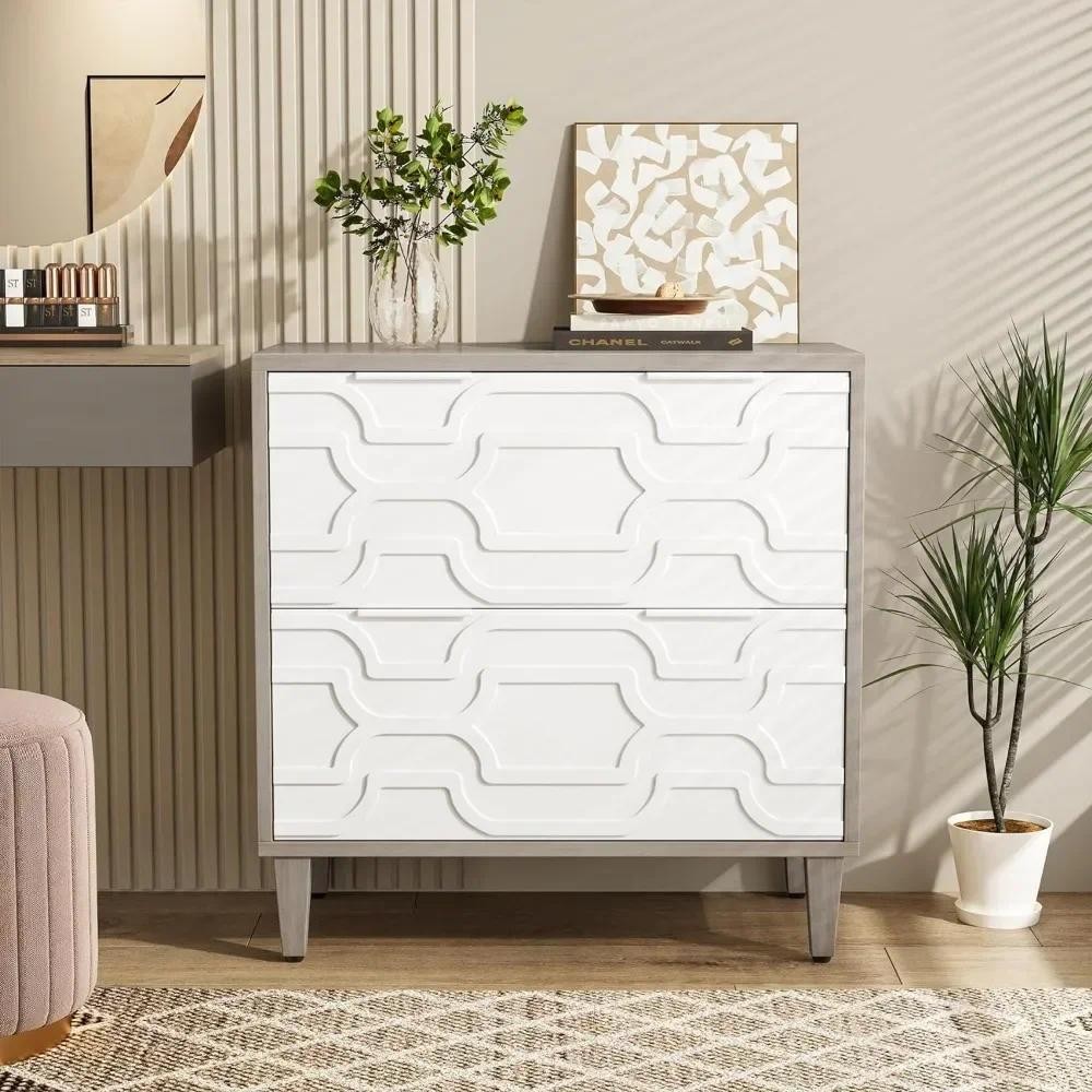 

2-Drawer File Cabinet, Lateral Filing Cabinet For A4/Letter/Legal Size Office Storage Cabinet, Printer Stand