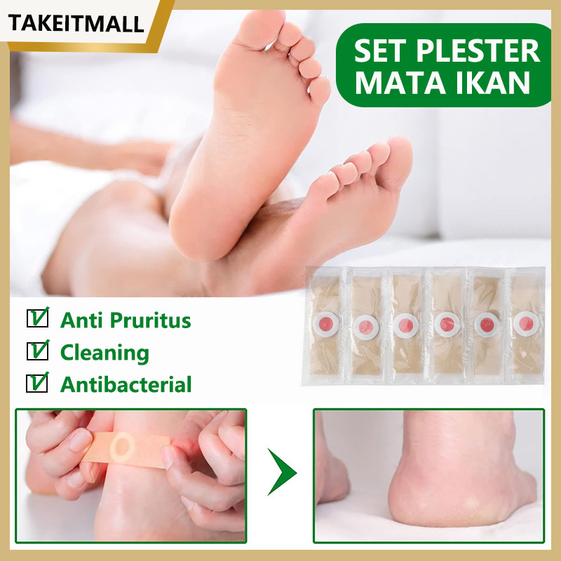 6 Pc Plester Kutil Mata Ikan Kapalan/Plester Mata IkanPlester Kutil /Mata Ikan