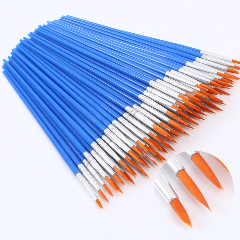 

10 PCS Paint Brush Small Brushes Volume For Painting Detail Essential Props For Painting Art artist accessories Stationery