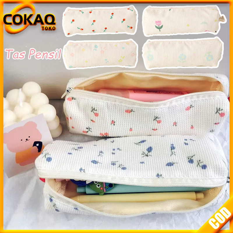 

COKAQ Tas Pensil Pencil Case Pencil Case Floral Pencil Case Stylish Flower