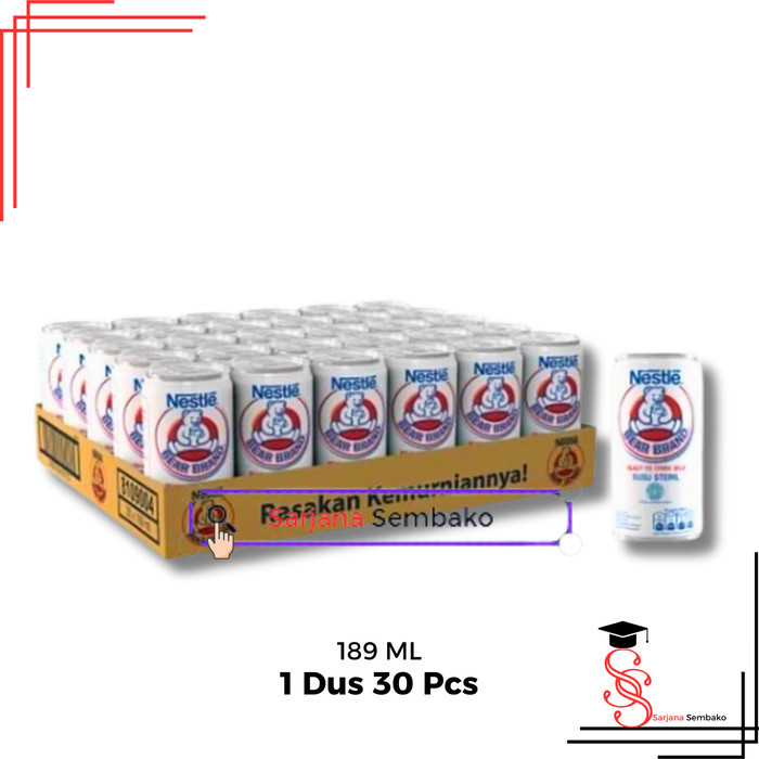

Bear Brand Susu Steril 189 ML - 1 Dus 30 Pcs