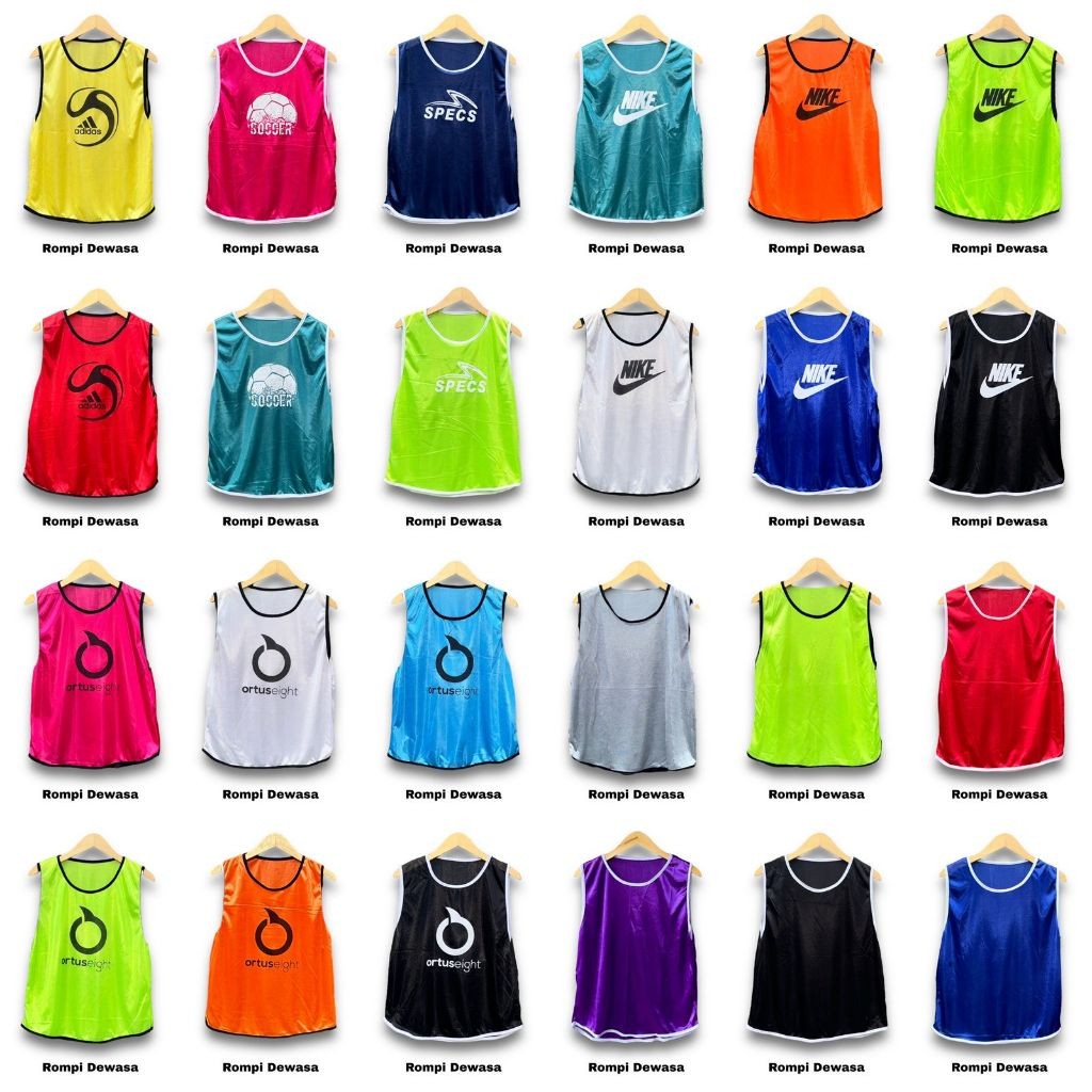 [366SP] ( Rompi Dewasa ) Rompi Latihan Bola Tim Rompi Sport Training Futsal Banyak Pilihan Warna Rom