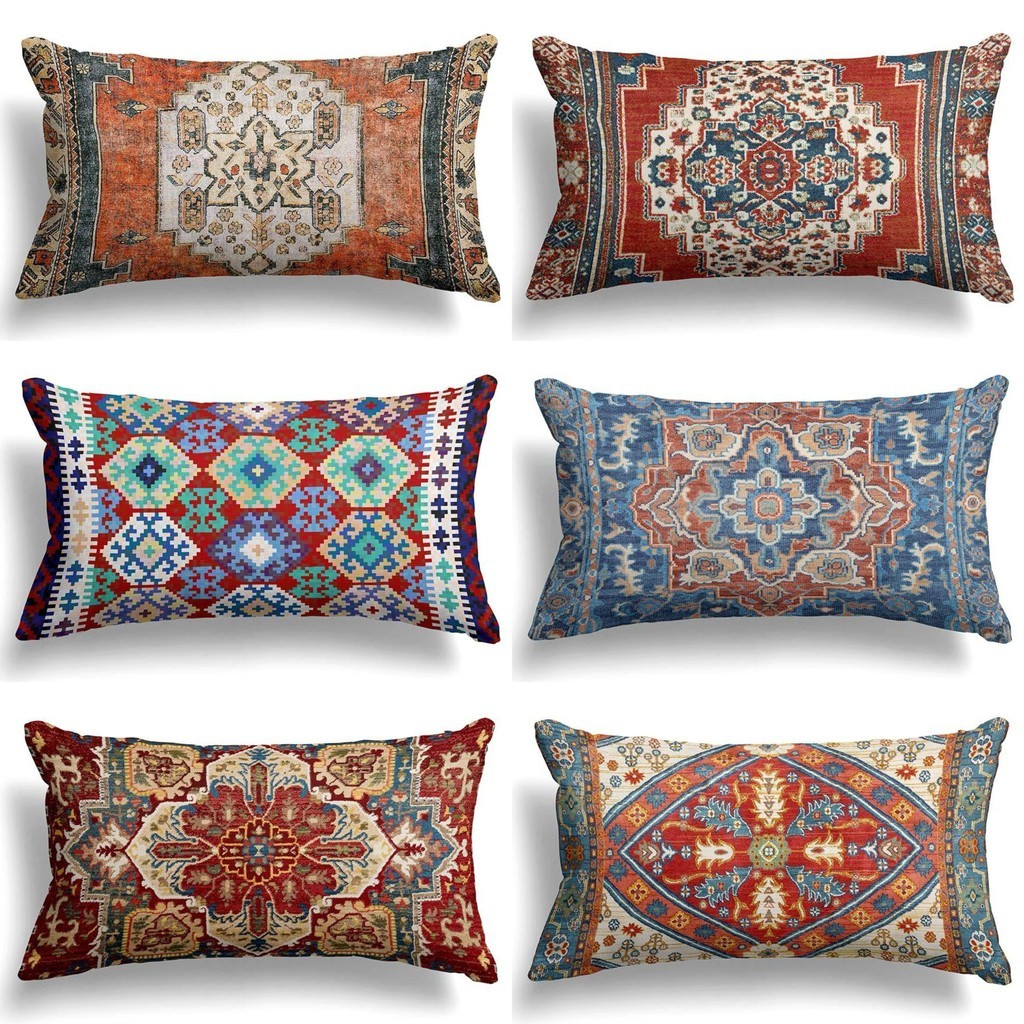 SARUNG Bantal Sofa Cinta Print 90x45 cm Motif Turkish Kilim Aesthetic Estetik Turkiye Turkey