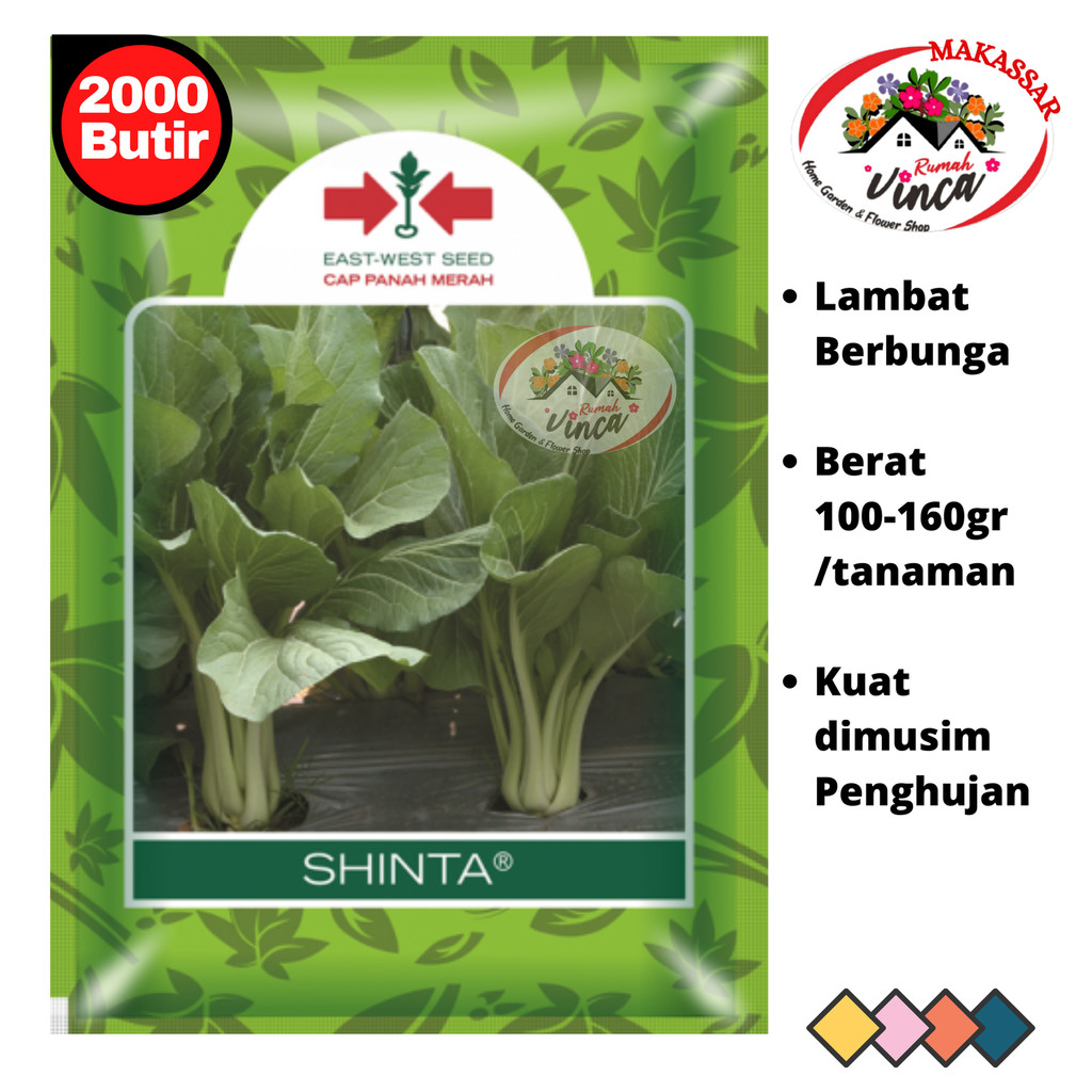 Benih Bibit Sawi Manis Caisim Hijau Jumbo SHINTA 2000 Biji Cap Panah Merah