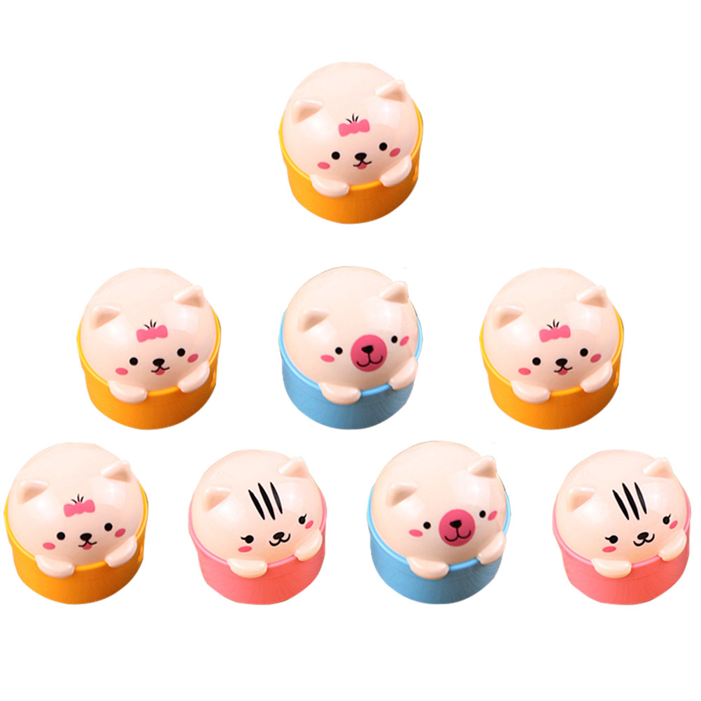 

8PCS/Pack Small Cat and Bear Cartoon Animal Creative Two-Holes Pencil Sharpeners for Kids Children (Random Color)