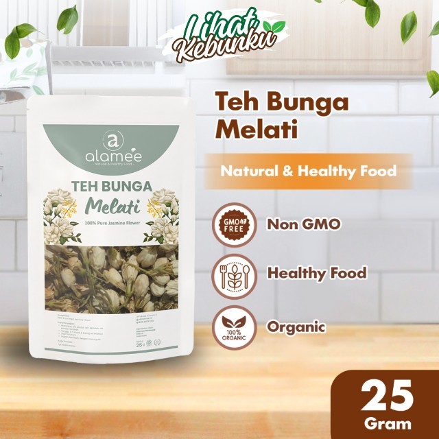 

ALAMEE Teh Jasmine Bunga Melati Dried Flower Tea Organik Jasmin Herbal Kering 25gr LIHAT KEBUNKU
