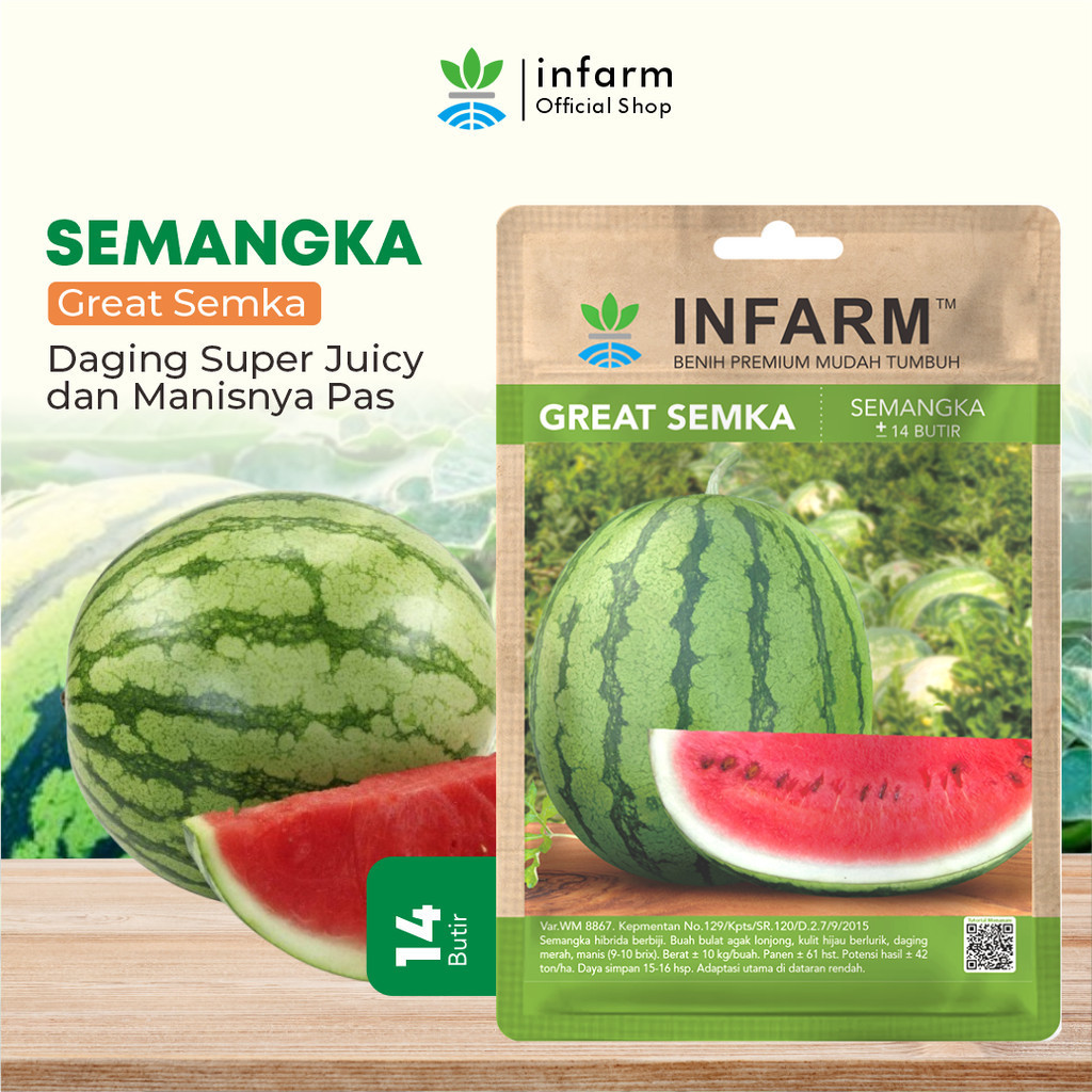 INFARM - Benih Buah Semangka Unggul, BIbit Buah Semangka Super Premium