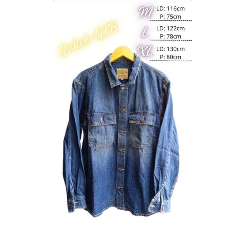 Jaket Emba denim original