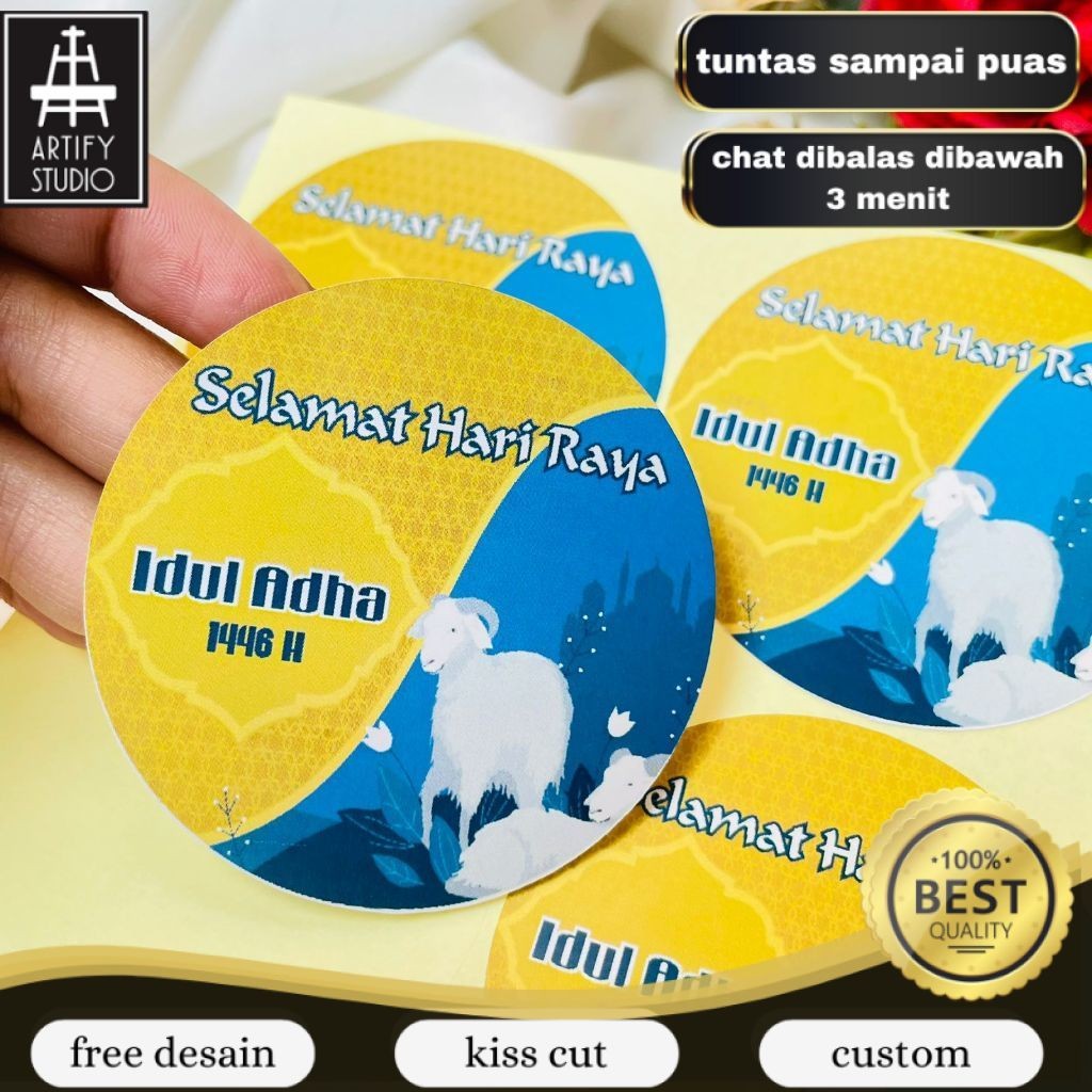 

Artify 9-15 Sticker Eid Adha Ramadhan Sticker Selamat Lebaran Idul Adha Hampers Free Desain Murah