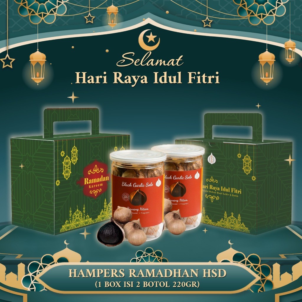 

Hampers Premium HSD Black Garlic 220gr 2 Botol | Paket Sehat & Eksklusif