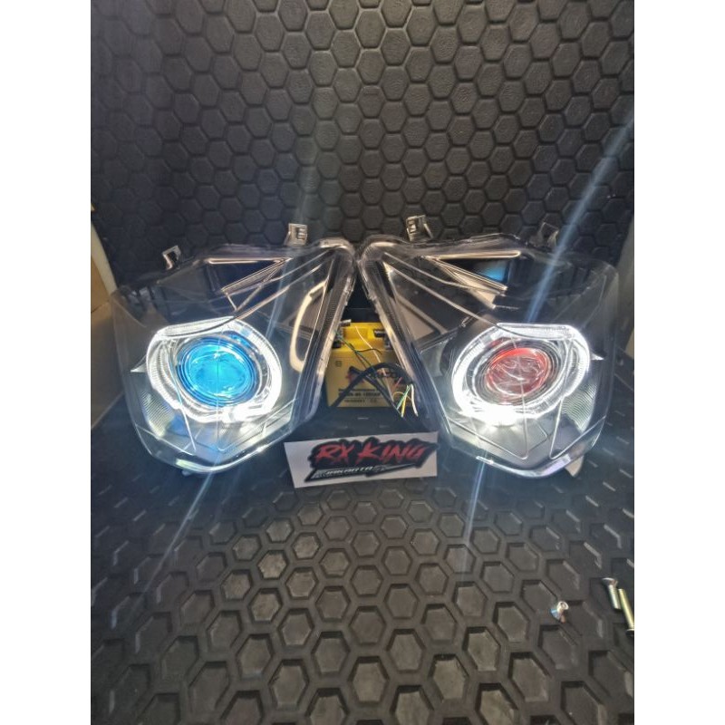 lampu depan beat esp street 2016-2019 projie biled billed siap pasang