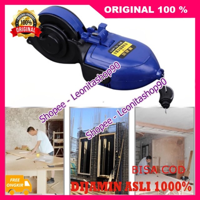 

BELI 1 GRATIS 1 Carpenter Wire Ruler Sipatan Tukang Bangunan Sipatan Tinta Benang Manual Ink Marker Penggaris Benang 100% ORIGINAL