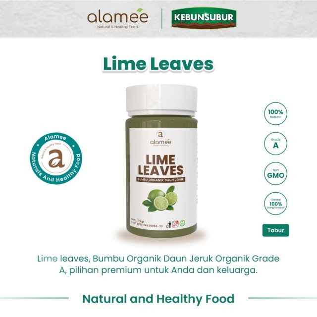 

ALAMEE Bubuk Daun Jeruk Lime Powder Bumbu Instan Dapur Seasoning Organik Tabur kebunsubur Kebunsubur