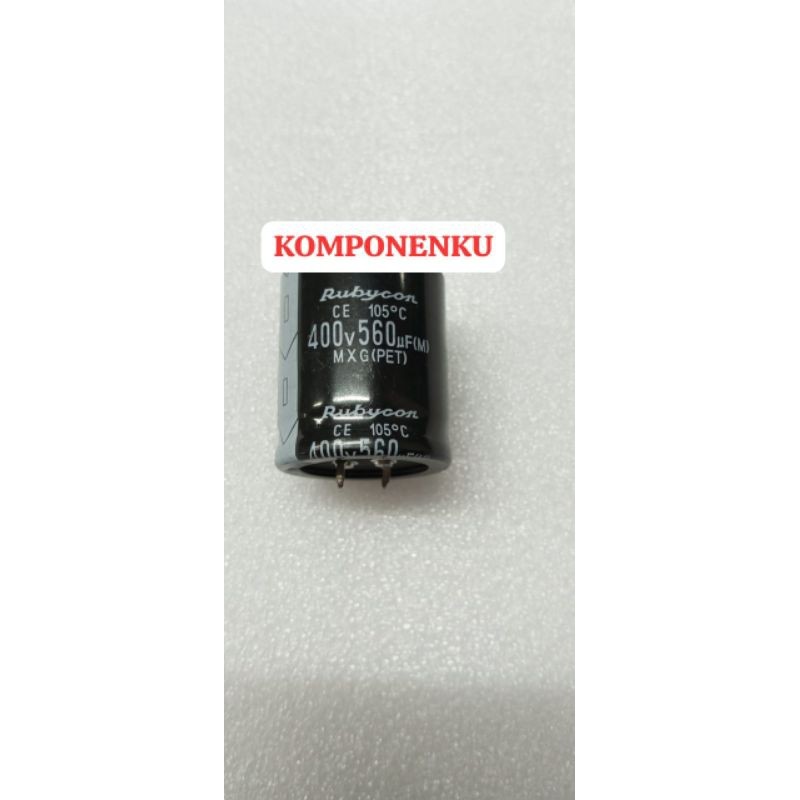 ELCO 560uf400v RUBYCON ORI 560 560uf400v 560mikro ELCO ELKO CAPASITOR KAPASITOR