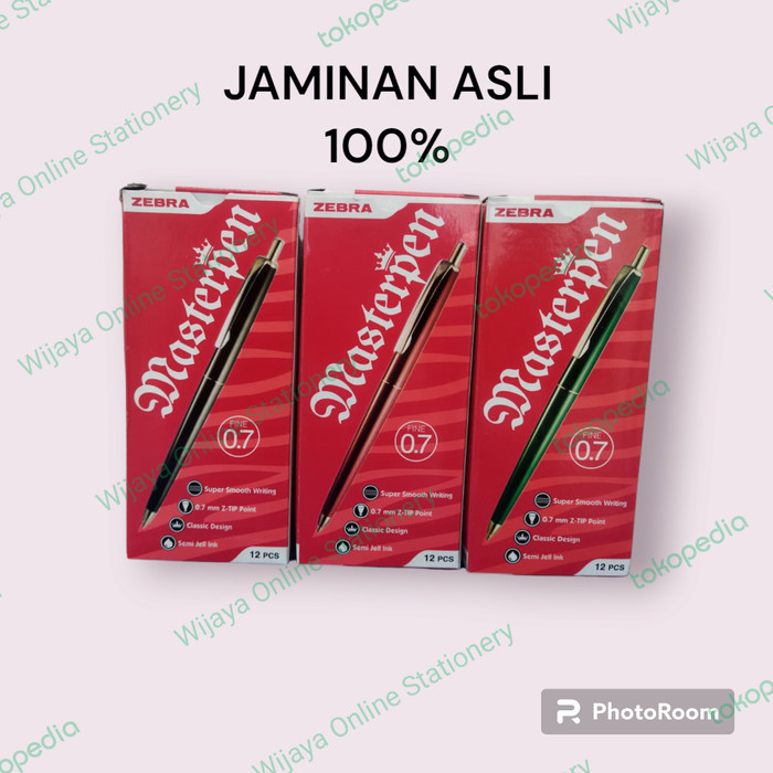 

[PROMOSI] Bolpen ZEBRA MASTERPEN 0.7 (Lusin)
