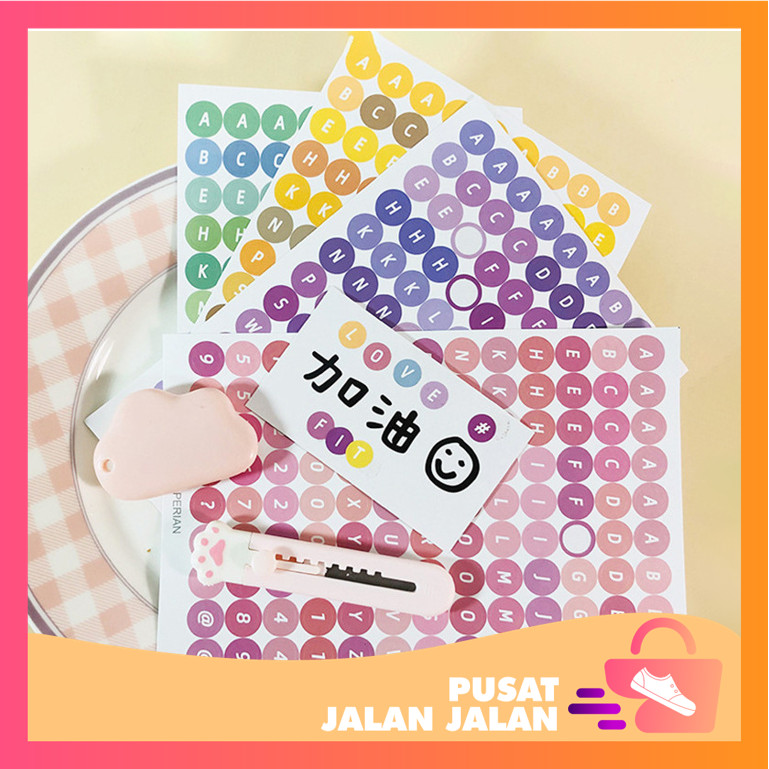 

Pusat Jalan-Jalan - 6158 Stiker Huruf Deco Alphabet / Aesthetic Sticker Dekorasi Jurnal / Scrapbook Sticker Alat Tulis / Notebook Cute Sticker