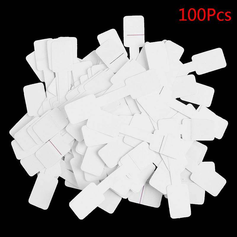 

50/100 square cowhide blank price label sticker display label sticker in jewelry store